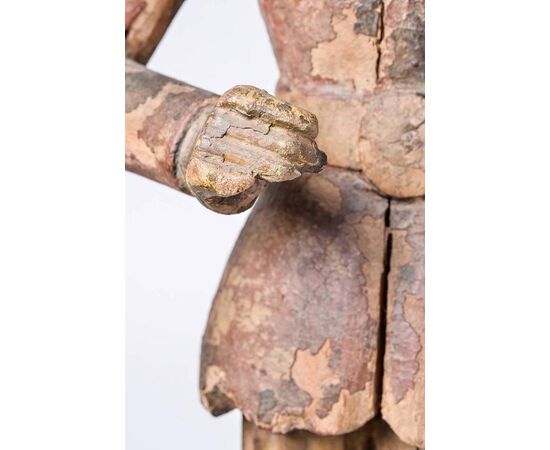 Antica scultura in legno Indiana - n.811