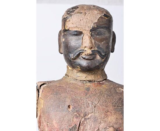 Antica scultura in legno Indiana - n.811