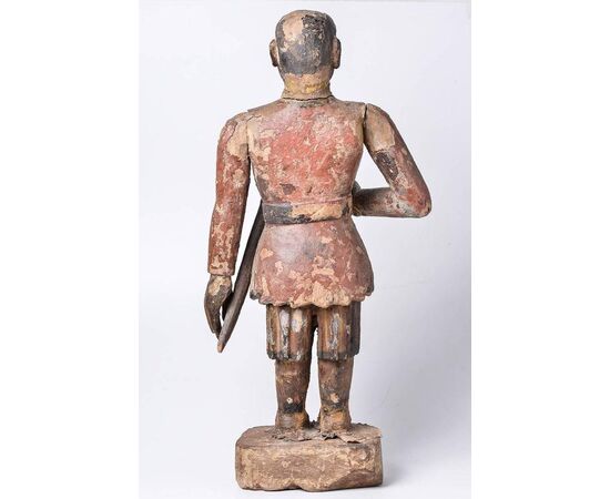 Antica scultura in legno Indiana - n.811