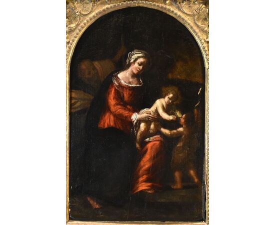 Sacra Famiglia con San Giovannino, Ippolito Scarsella (Ferrara, 1550 circa - 1620) bottega