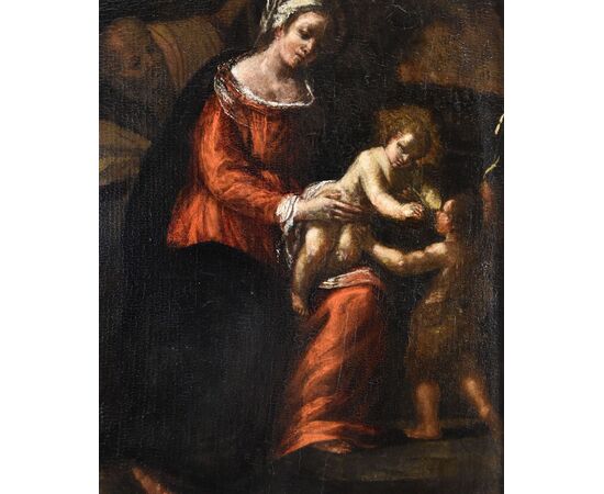 Sacra Famiglia con San Giovannino, Ippolito Scarsella (Ferrara, 1550 circa - 1620) bottega