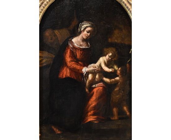 Sacra Famiglia con San Giovannino, Ippolito Scarsella (Ferrara, 1550 circa - 1620) bottega