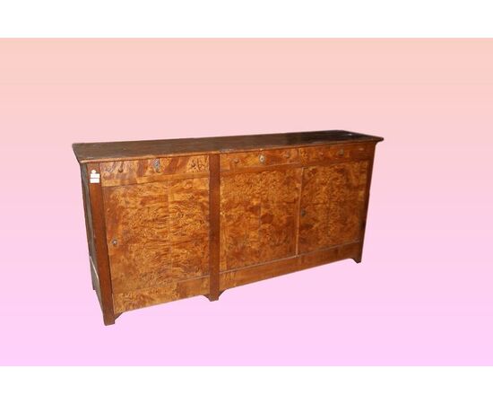 Credenza Nord Europa in olmo del 1800 3 ante