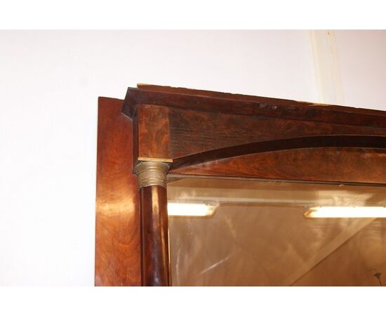 Grande specchiera stile Impero in mogano del 1800