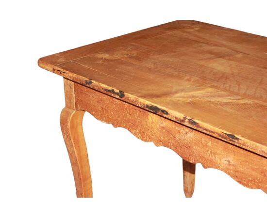 Tavolo Rettangolare Fisso Stile Provenzale In Legno di Ciliegio