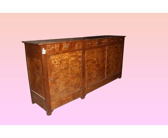 Credenza Nord Europa in olmo del 1800 3 ante