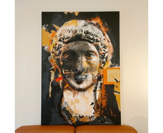 Tecnica mista su tela volto di Venere -Alessandro la Motta