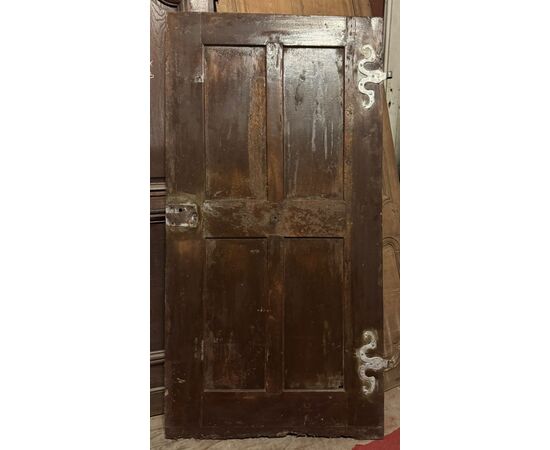 PTE155 - Porta in noce intarsiata, epoca '7/'800, misure cm L 88 x H 175