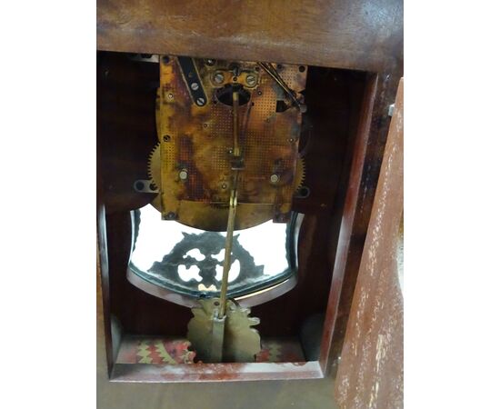 Orologio da tavolo Boulle in bronzo finemente cesellato prima metà 1900 Francia