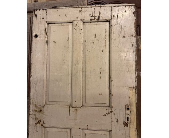 PTE154 - Porta semplice laccata, epoca '7/'800, misura luce cm L 81 x H 190