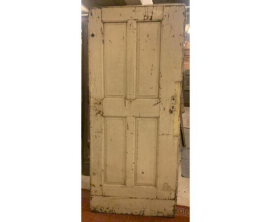 PTE154 - Porta semplice laccata, epoca '7/'800, misura luce cm L 81 x H 190