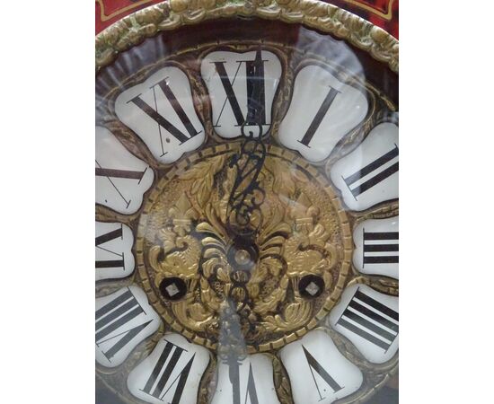 Orologio da tavolo Boulle in bronzo finemente cesellato prima metà 1900 Francia