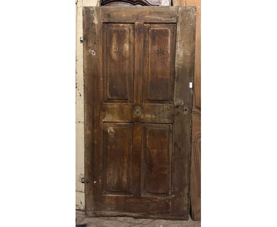 PTE155 - Porta in noce intarsiata, epoca '7/'800, misure cm L 88 x H 175