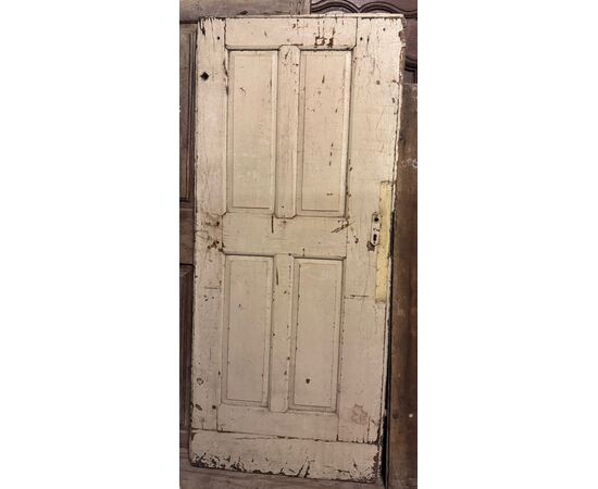 PTE154 - Porta semplice laccata, epoca '7/'800, misura luce cm L 81 x H 190