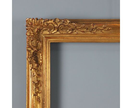 Cornice Specchio in Legno dorato Italia XX Secolo