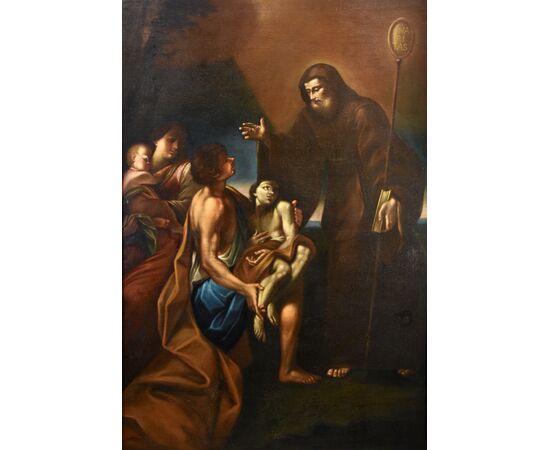 Felice Cignani (Bologna 1658 - Forlì 1724)  Il miracolo di San Francesco di Paola