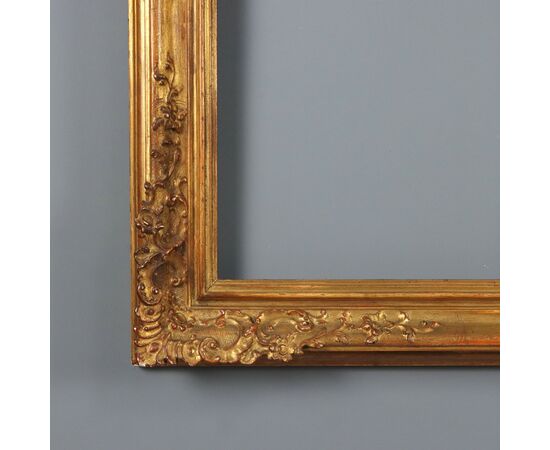 Cornice Specchio in Legno dorato Italia XX Secolo