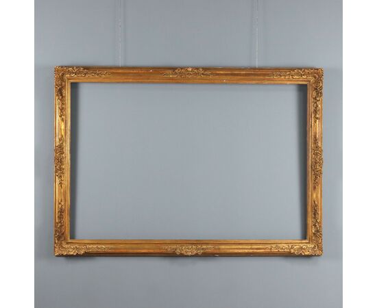 Cornice Specchio in Legno dorato Italia XX Secolo