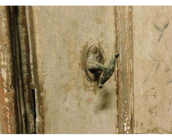PTL609 - Porta in legno laccato, con telaio, epoca '700, misure luce cm L 109 x H 230