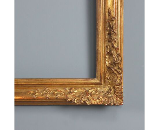 Cornice Specchio in Legno dorato Italia XX Secolo