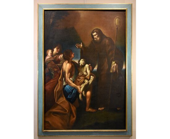 Felice Cignani (Bologna 1658 - Forlì 1724)  Il miracolo di San Francesco di Paola