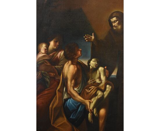 Felice Cignani (Bologna 1658 - Forlì 1724)  Il miracolo di San Francesco di Paola