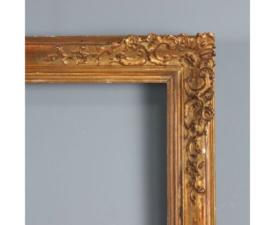 Cornice Specchio in Legno dorato Italia XX Secolo