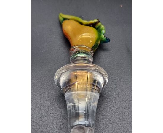 Vaso veneziano in vetro soffiato inciso e iridescente Murano, fine XIX – inizi XX sec.