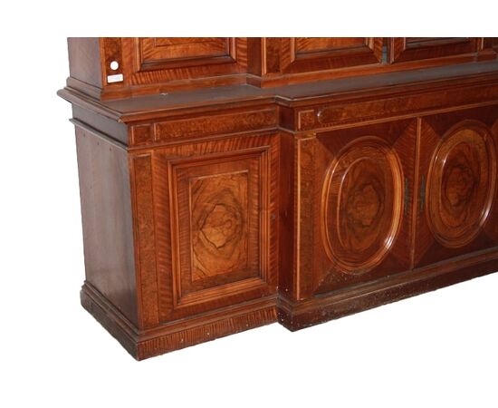 Grande Credenza doppio corpo Francese stile Luigi Filippo della prima metà del 1800