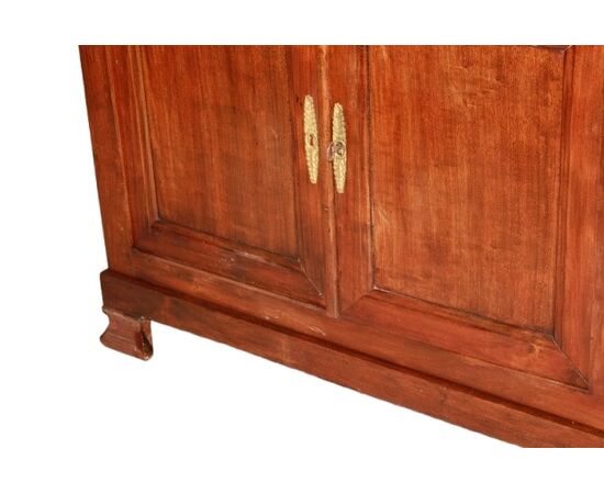 Credenza francese Stile luigi Filippo a 3 Porte in Legno di Noce