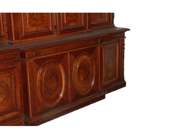 Grande Credenza doppio corpo Francese stile Luigi Filippo della prima metà del 1800