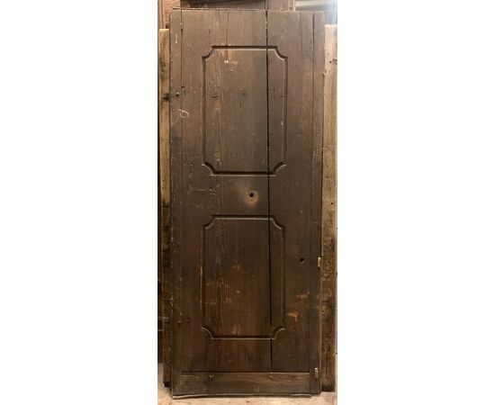 PTE156 - Porta semplice in larice, epoca '700, misure cm L 72 x H 184