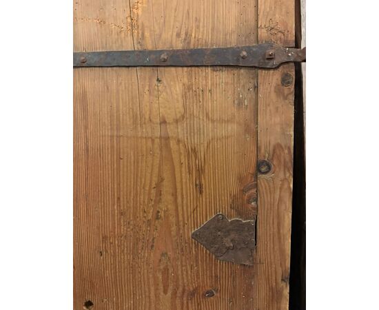 PTE156 - Porta semplice in larice, epoca '700, misure cm L 72 x H 184