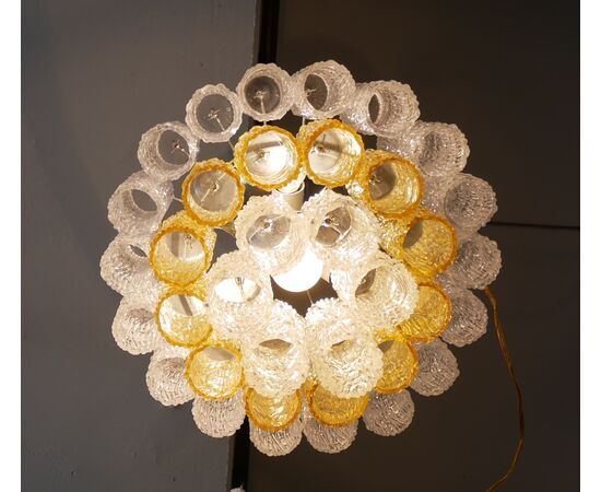 Lampadario anni 60 modello corteccia di Venini
