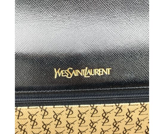 YVES SAINT LAURENT Pochette Vintage in Pelle Col. Nero YSL S