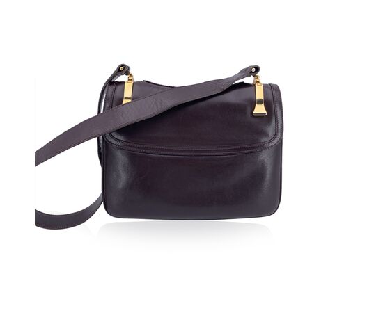 GUCCI Borsa a Tracolla Vintage in Pelle Col. Marrone M