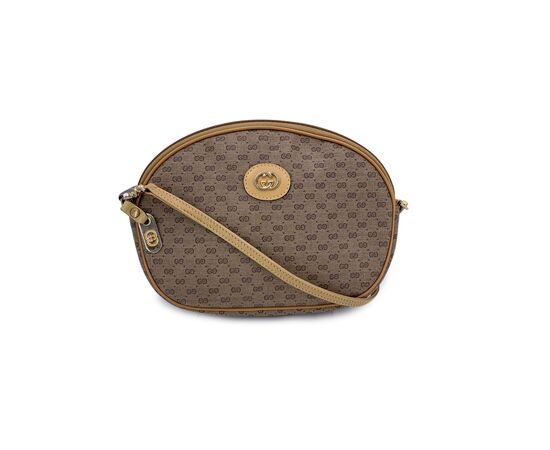 GUCCI Borsa a Tracolla Vintage in Tela Col. Beige Ophidia Zip S