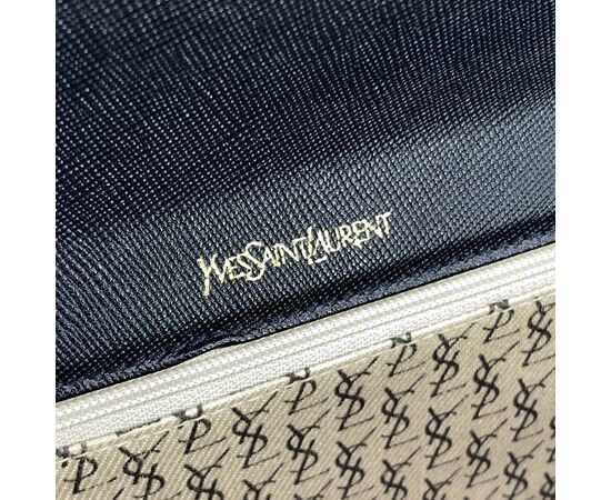 YVES SAINT LAURENT Pochette Vintage in Pelle Col. Nero S