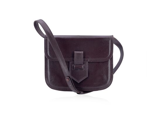YVES SAINT LAURENT Borsa a Tracolla Vintage in Pelle Col. Marrone S