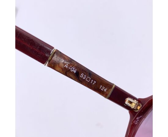 GIVENCHY Occhiali da Sole Vintage in Acetato Col. Bordeaux