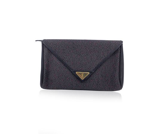 YVES SAINT LAURENT Pochette Vintage in Tela Col. Grigio S