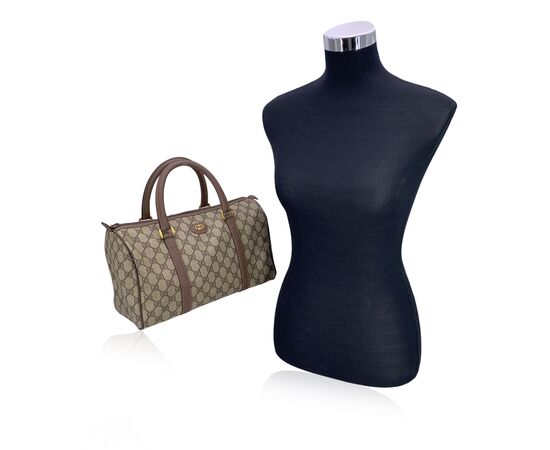 GUCCI Borsa a Mano Vintage in Tela Col. Beige Boston M