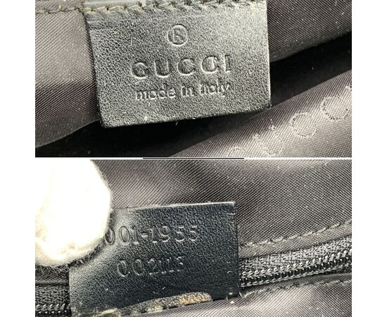 GUCCI Borsa Hobo Vintage in Tela Col. Nero M