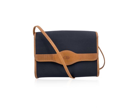 DIOR Borsa a Tracolla Vintage in Tela Col. Nero S