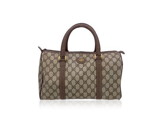 GUCCI Borsa a Mano Vintage in Tela Col. Beige Boston M