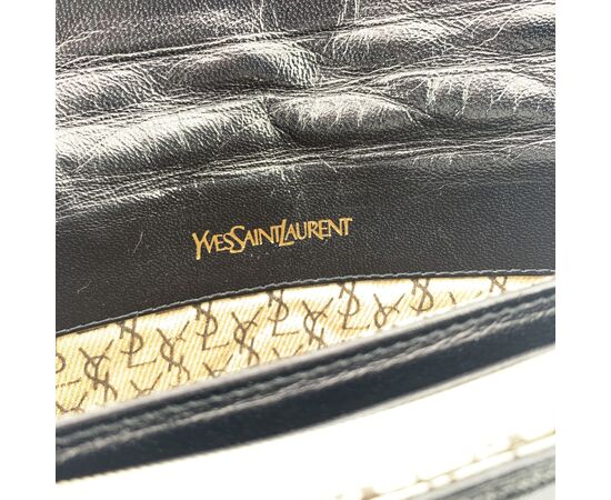 YVES SAINT LAURENT Pochette Vintage in Pelle Col. Nero S