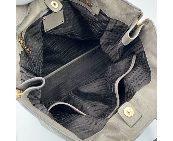 PRADA Borsa Shopper in Pelle Col. Grigio M