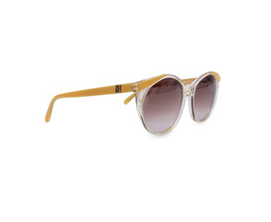 YVES SAINT LAURENT Occhiali da Sole Vintage in Acetato Col. Giallo