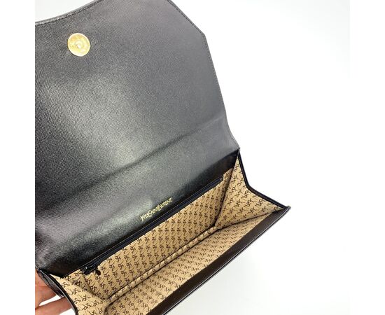 YVES SAINT LAURENT Pochette Vintage in Pelle Col. Nero YSL S