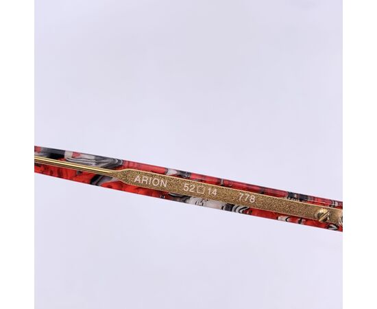 YVES SAINT LAURENT Occhiali da Sole Vintage in Acetato Col. Rosso